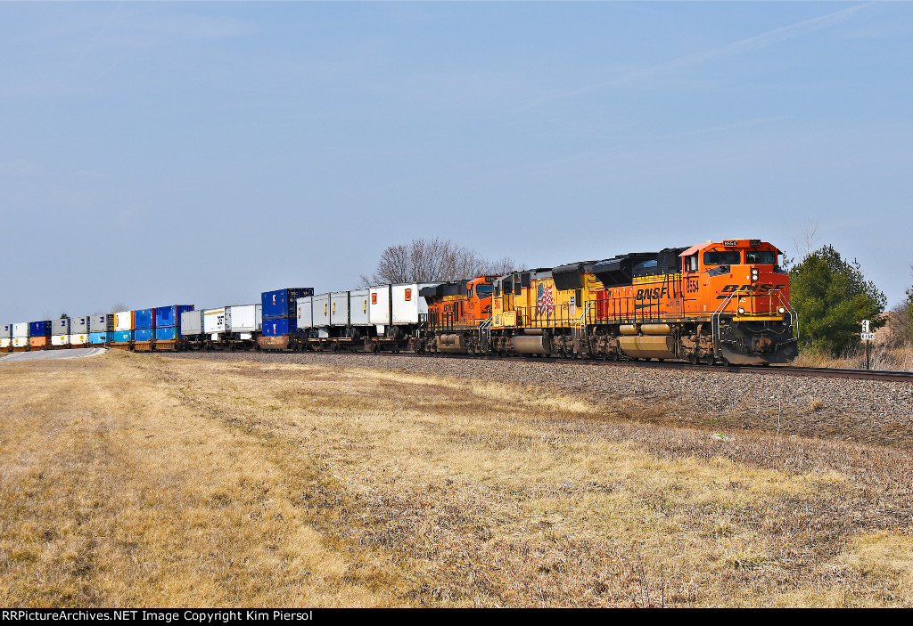 BNSF 8554 UP 5104 BNSF 4219